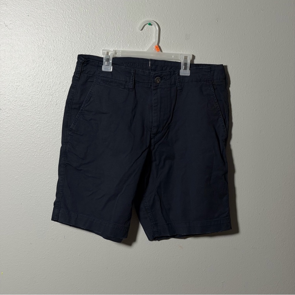 American‎ Eagle Men's Flex Navy Classic Chino Casual Shorts size 32
